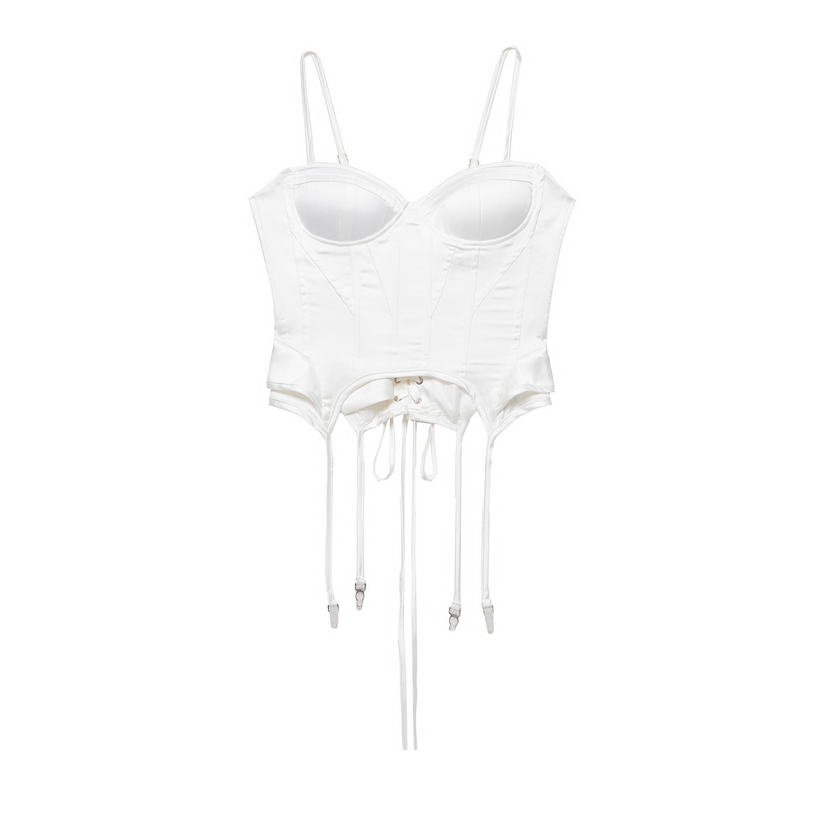 Top corsé Satinado con Tirantes