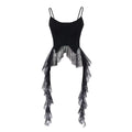 Irregular Ruffle Flowy Mini Strapless Top