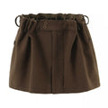 Spicy girl wool blend A-line skirt