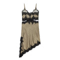 Vestido Lencero Satinado con Encaje