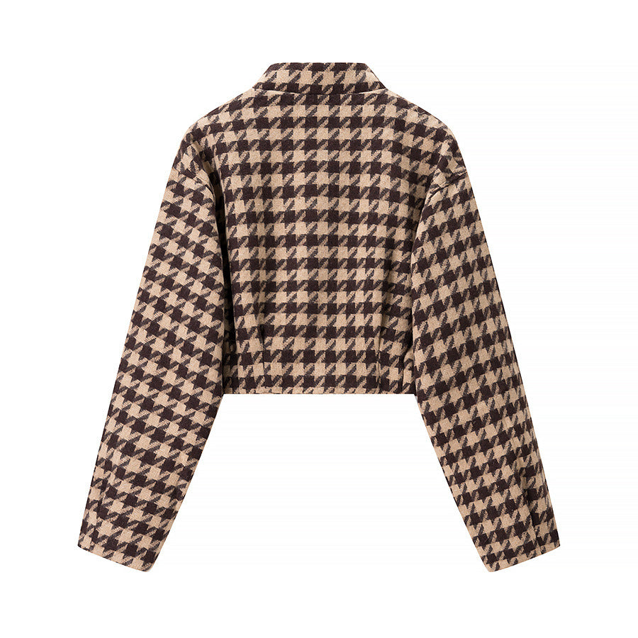 Xiaoxiangfeng plaid top+shorts set