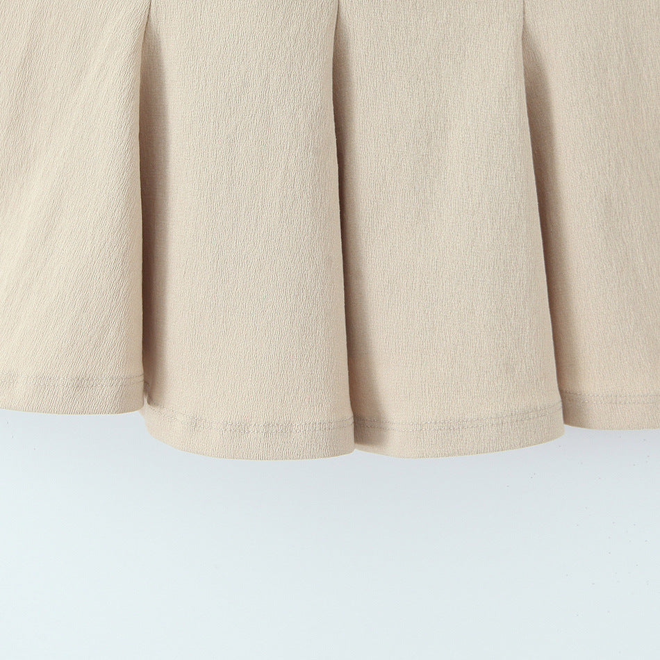 French style short skirt hem camisole top