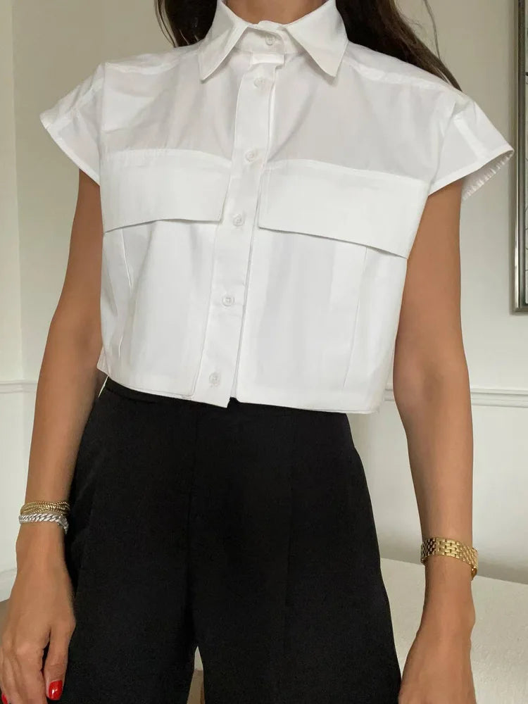 Camisa corta sin mangas