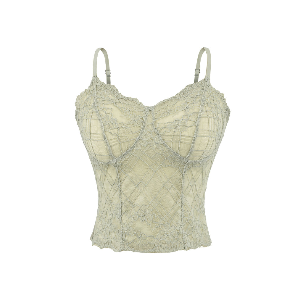Top Lencero de Encaje con Tirantes