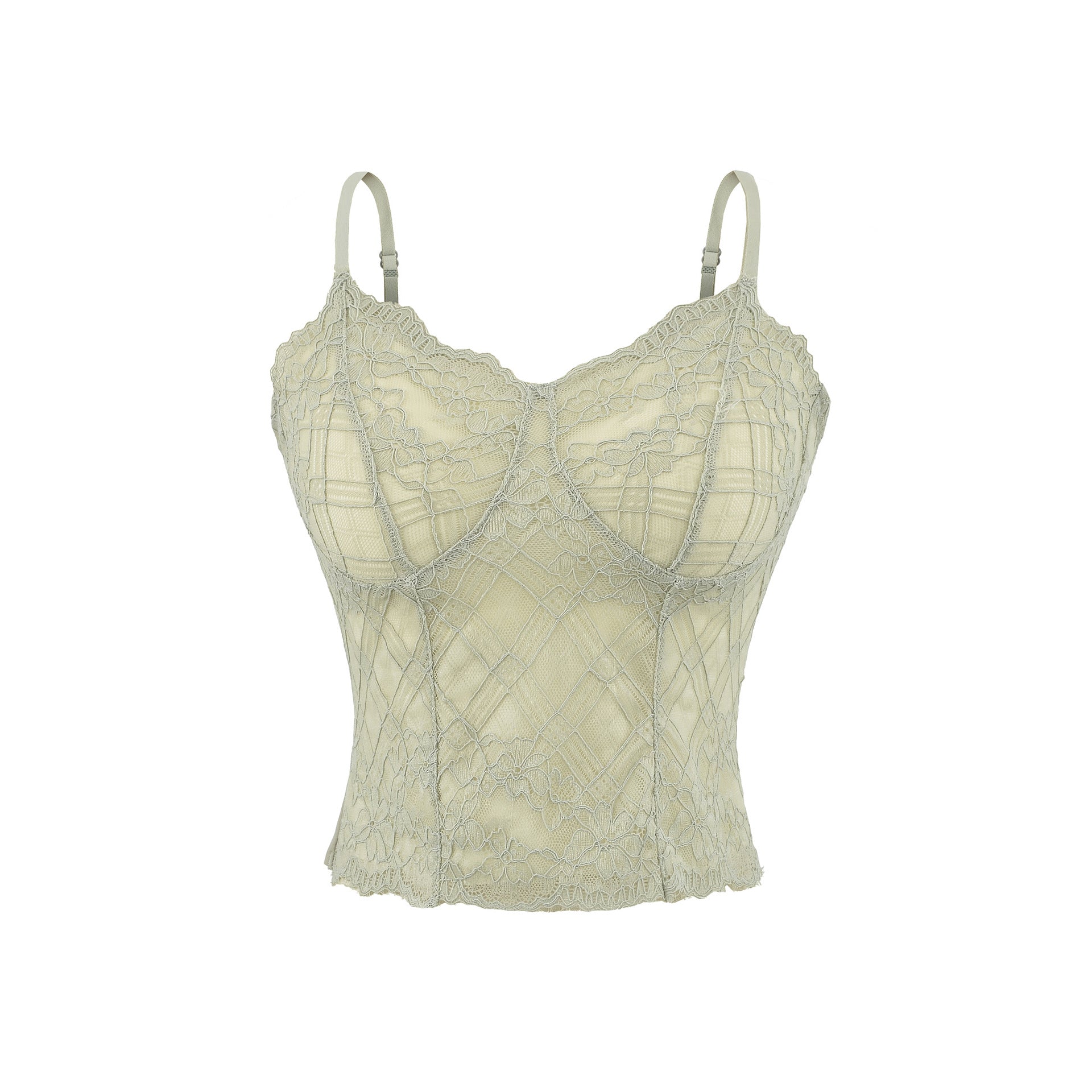 Top Lencero de Encaje con Tirantes