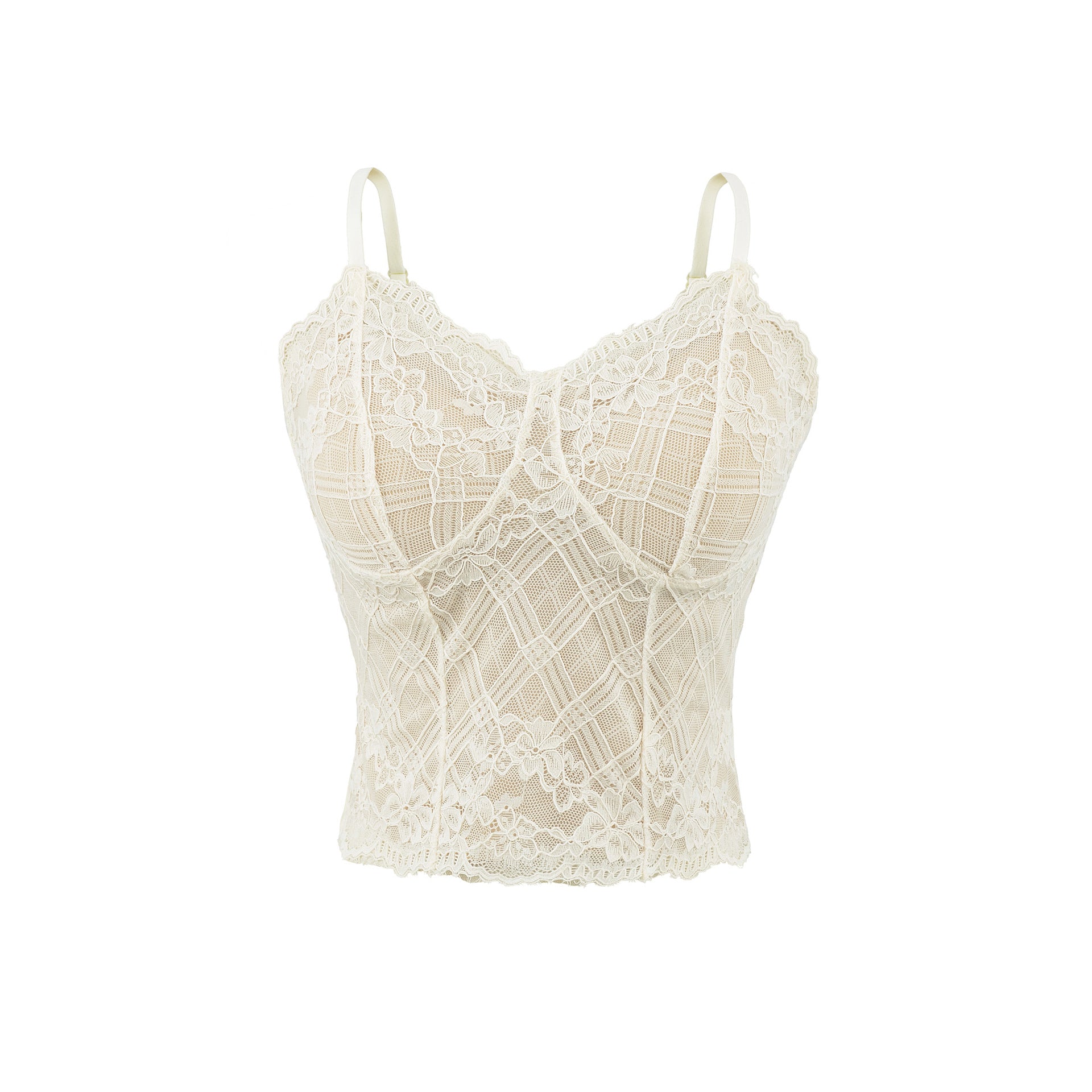 Top Lencero de Encaje con Tirantes