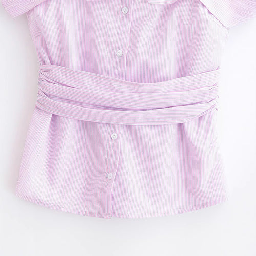 Design inspired slim fit striped strapless top