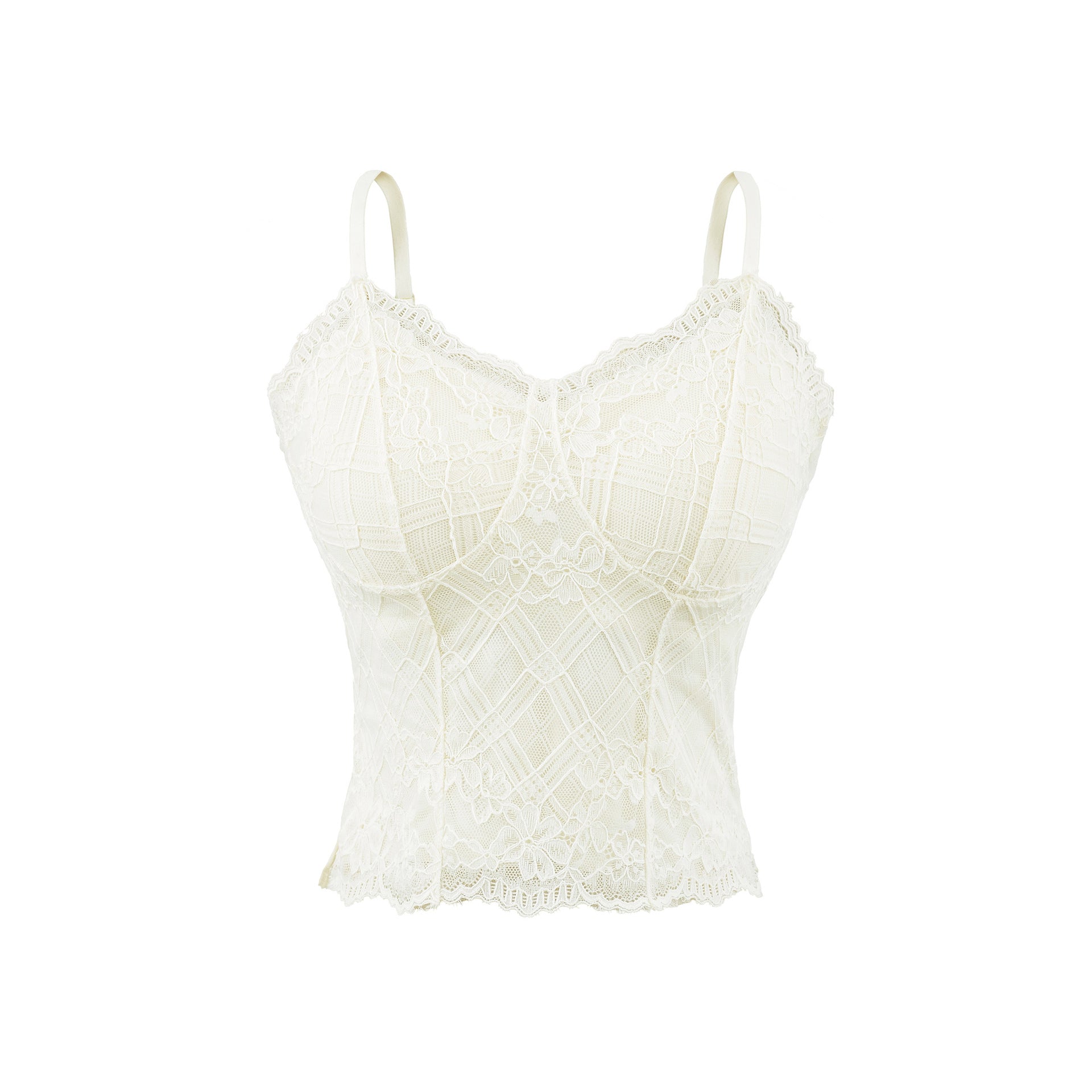 Top Lencero de Encaje con Tirantes