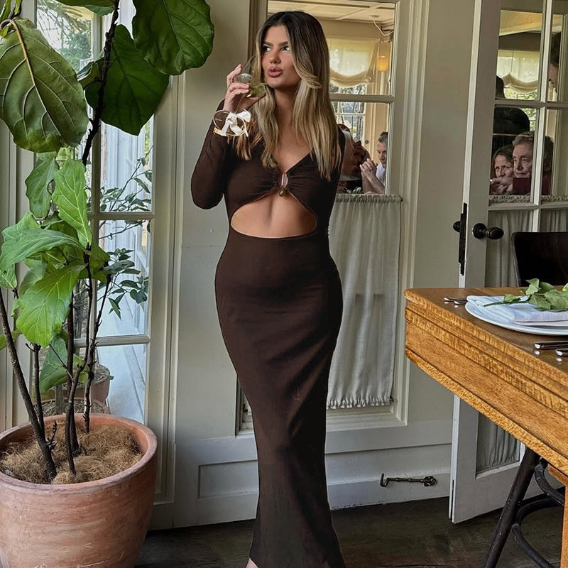 Sleeve Top and High Waist Pencil Skirt  Set Women's Clothing
