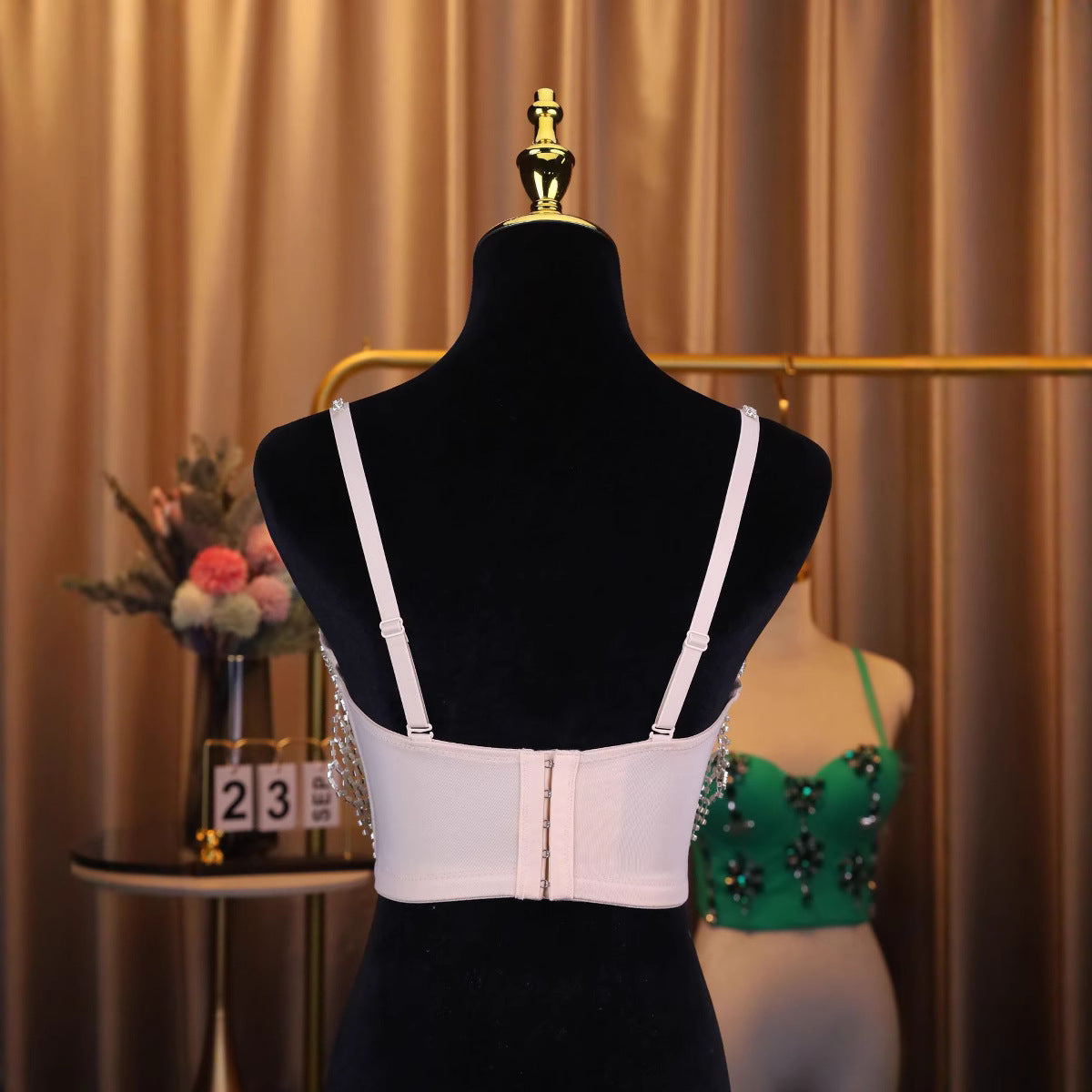Sweet and Pure Desire Backless Top for Nightclub