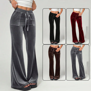 Women's micro flared pants, long pants