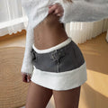 Low waist mini skirt