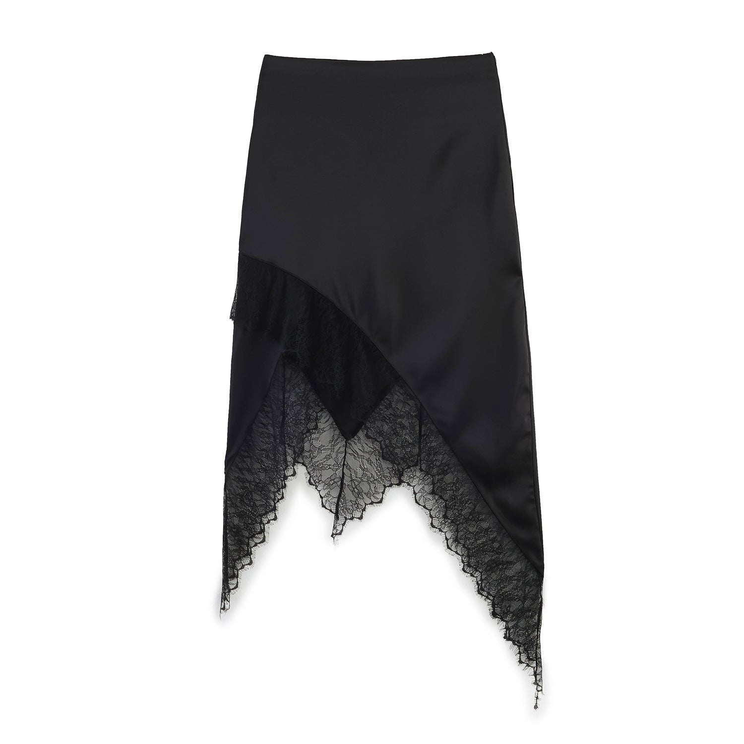 Falda Midi con Encaje elegante