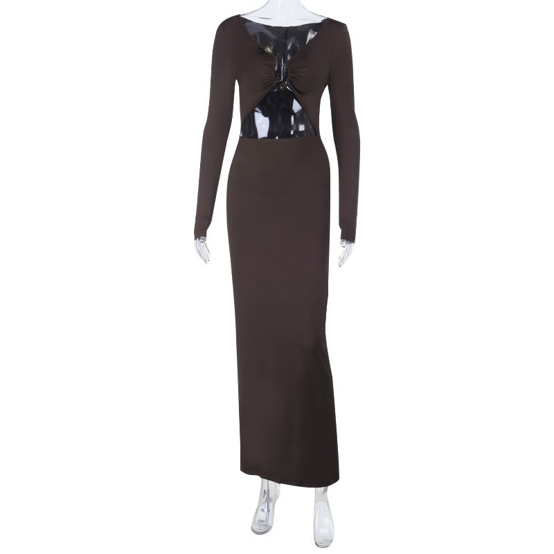 Sleeve Top and High Waist Pencil Skirt  Set Women's Clothing