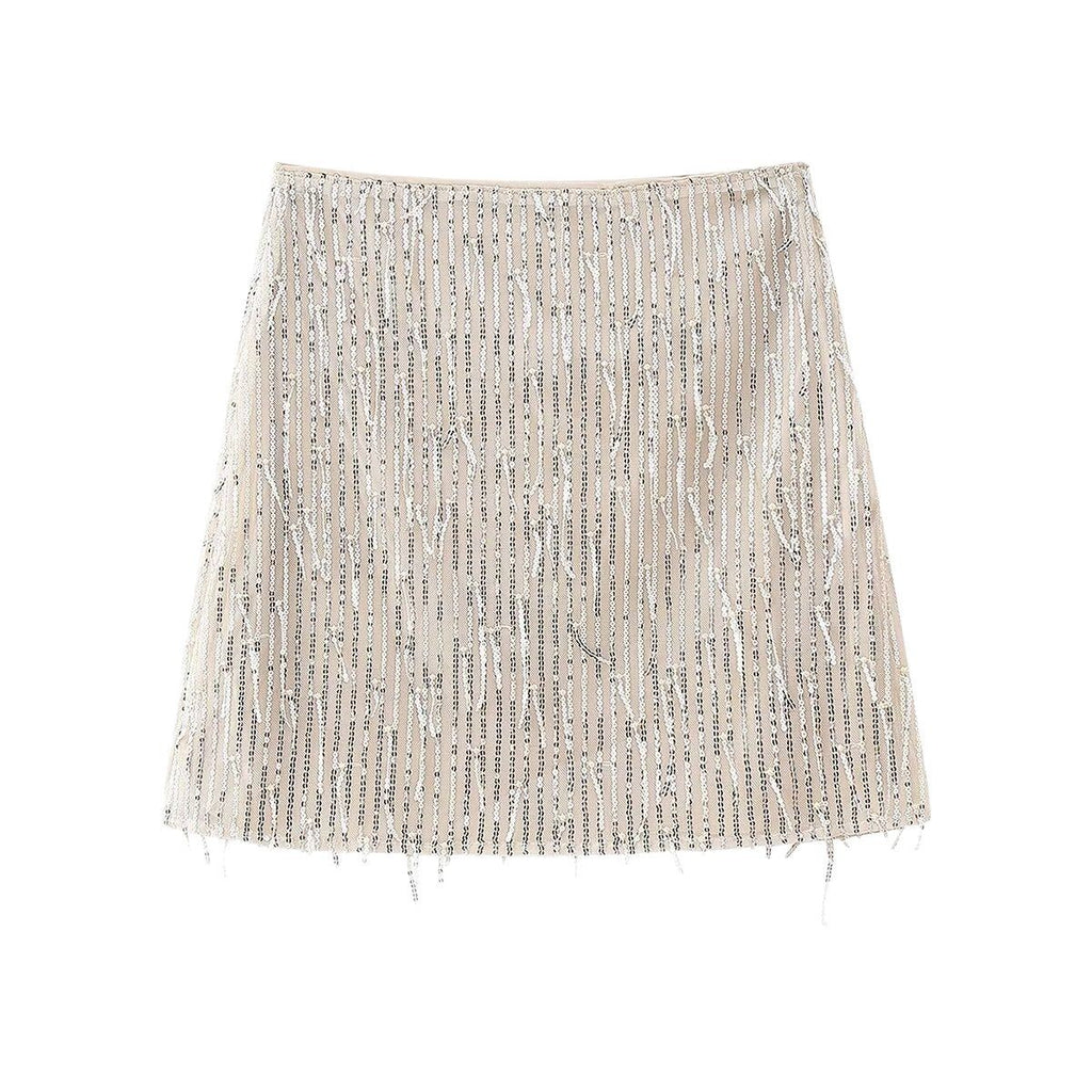 Sexy Sequin Splicing Design High Waist Pencil Skirt