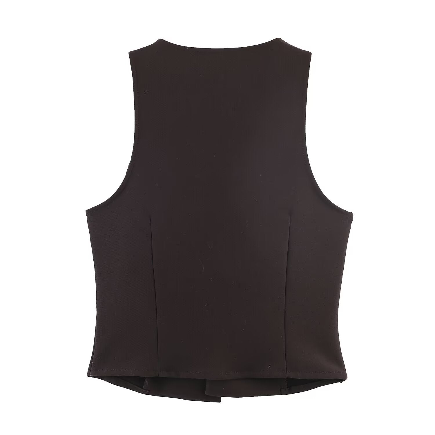 Spring loop embellished sleeveless top+mini skirt