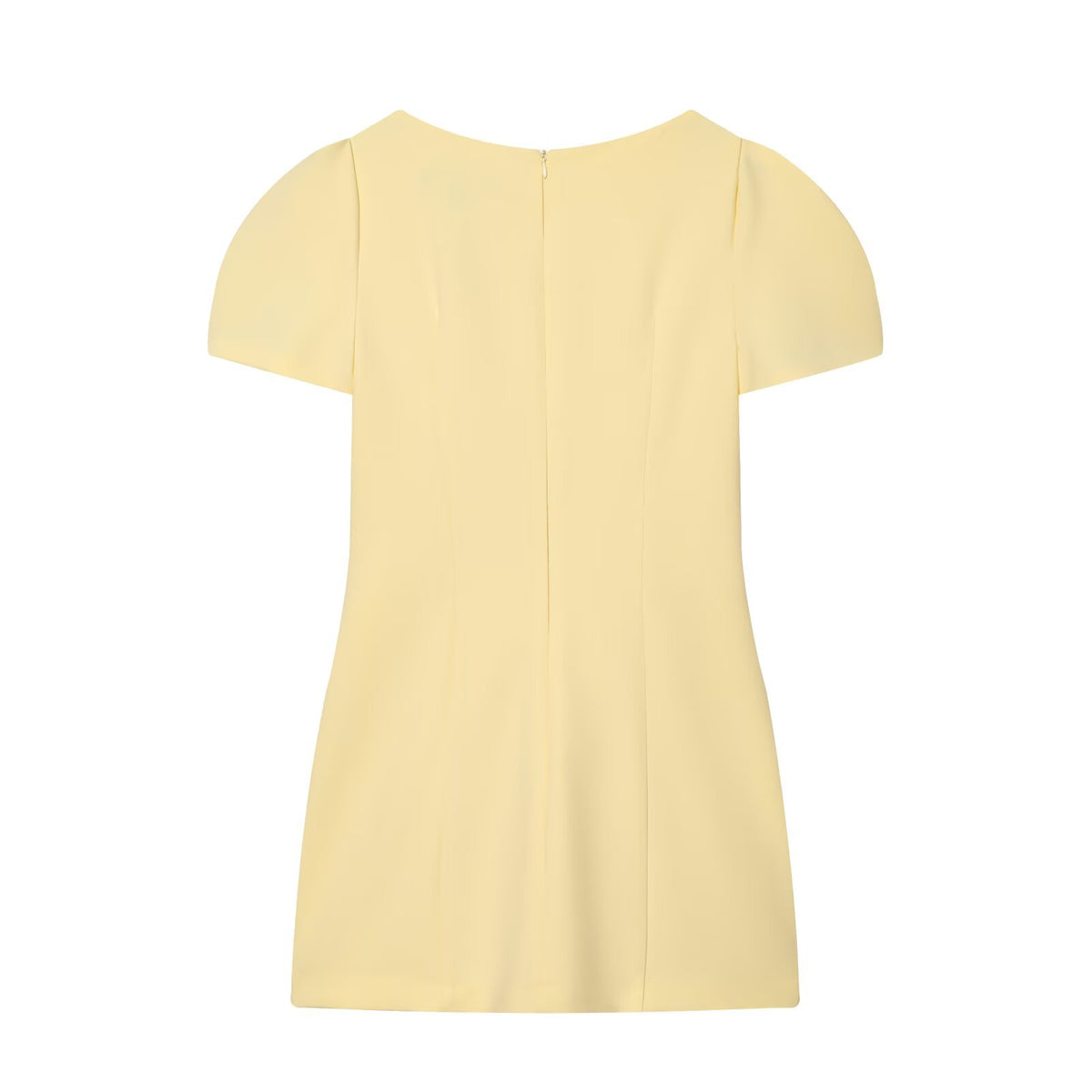 Vestido Mini Plisado Street Chic Manga Corta Apliques Patchwork Mujer