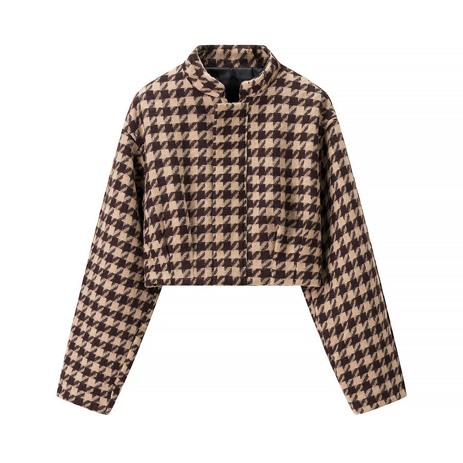 Xiaoxiangfeng plaid top+shorts set