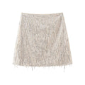 Sexy Sequin Splicing Design High Waist Pencil Skirt