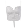 Top de tirantes tipo camisola con encaje