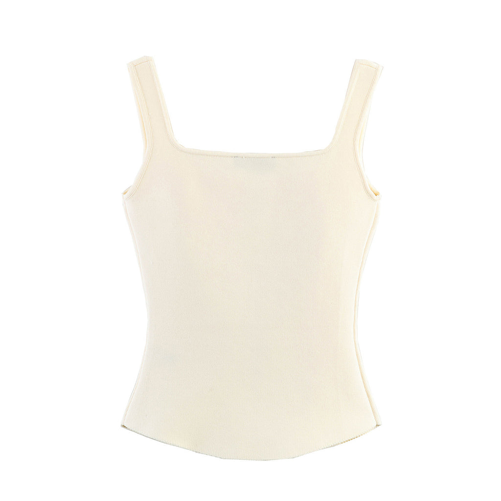 Top Básico de Tirantes Cuello Recto para Mujer