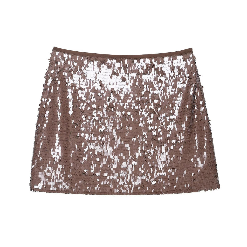 Bead mini skirt