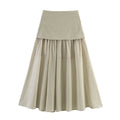 Half length skirt with a double layered curtain that covers the flesh