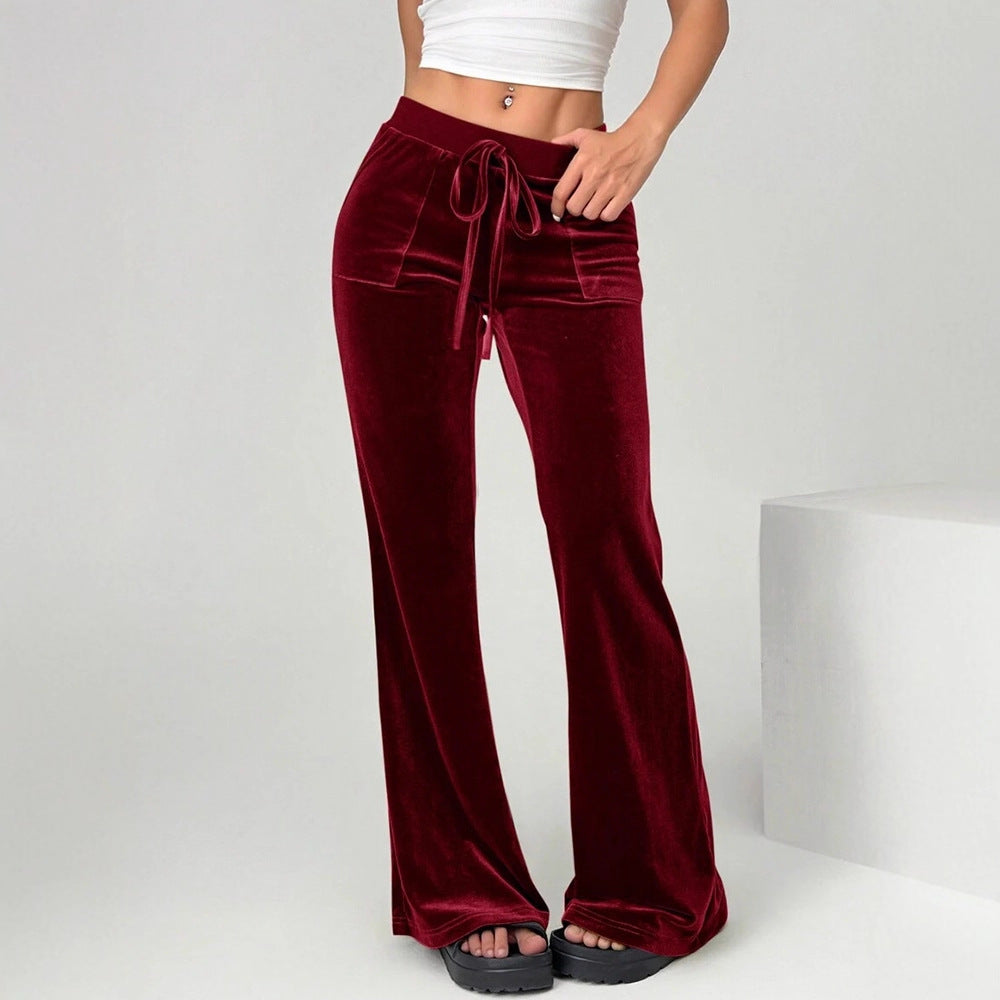 Women's micro flared pants, long pants