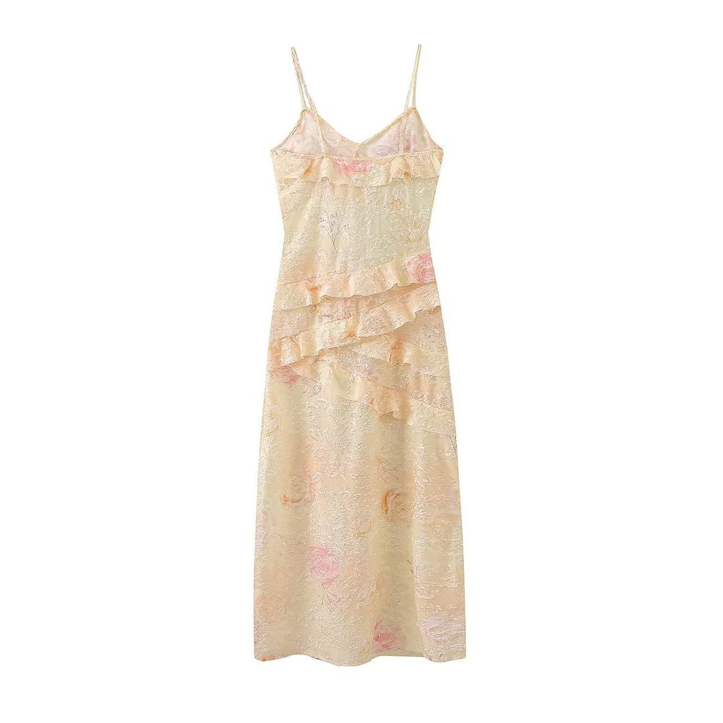 Long dress with camisole for women