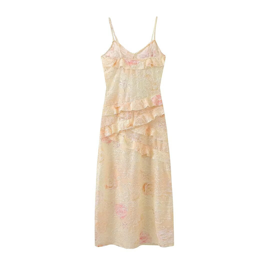 Long dress with camisole for women