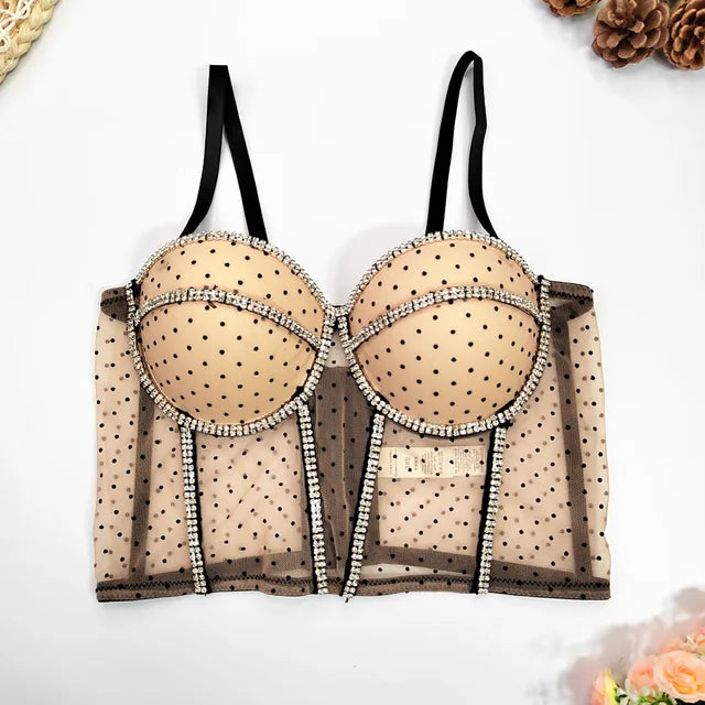 Top de tirantes con flores dulces