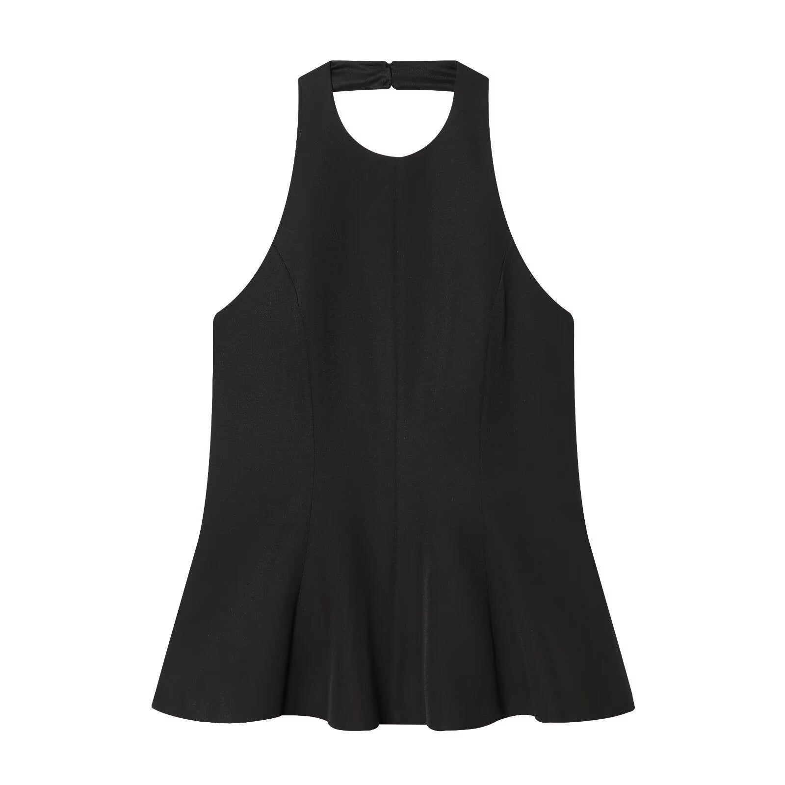 Short skirt style elastic top with hem