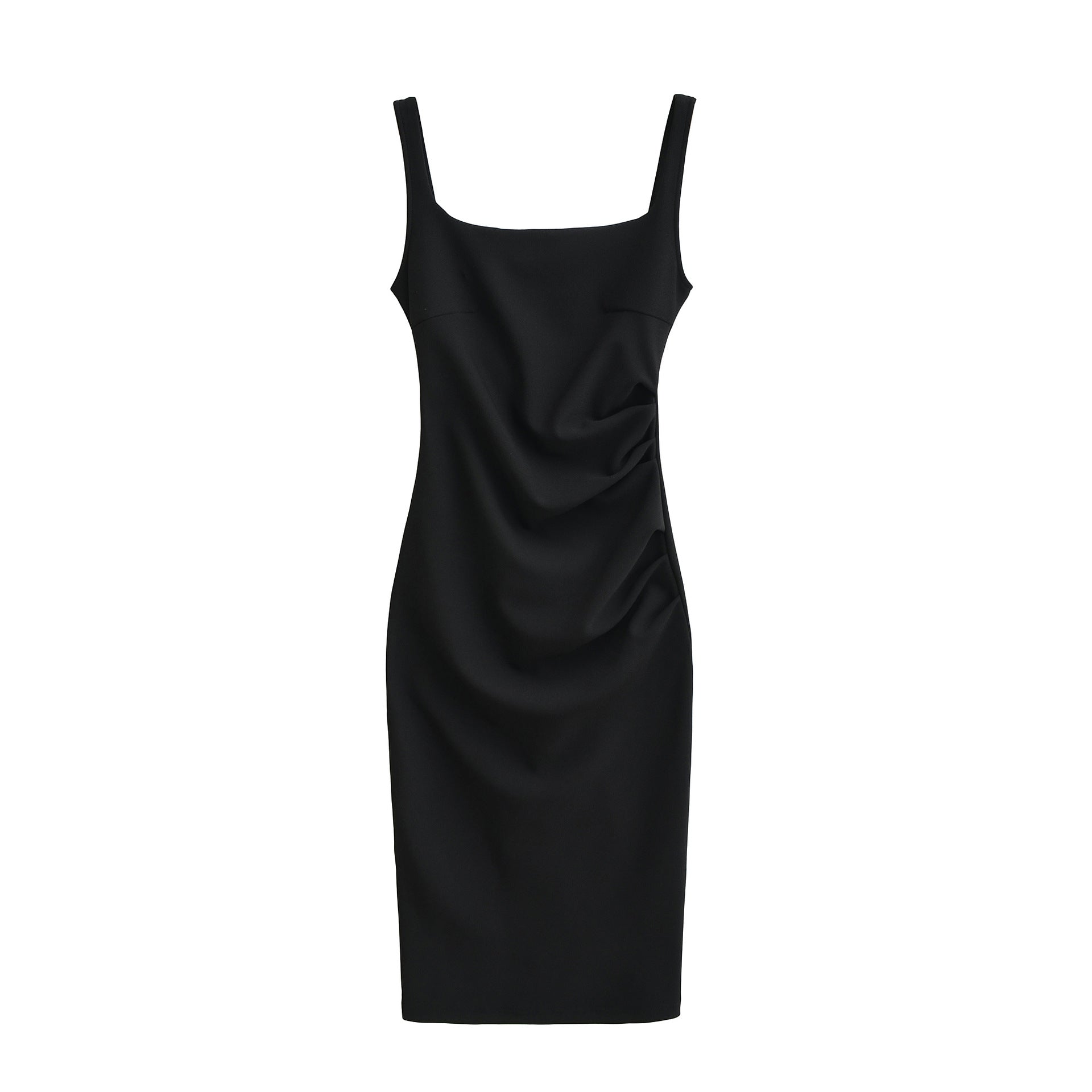 Vestido sin mangas con cuello redondo