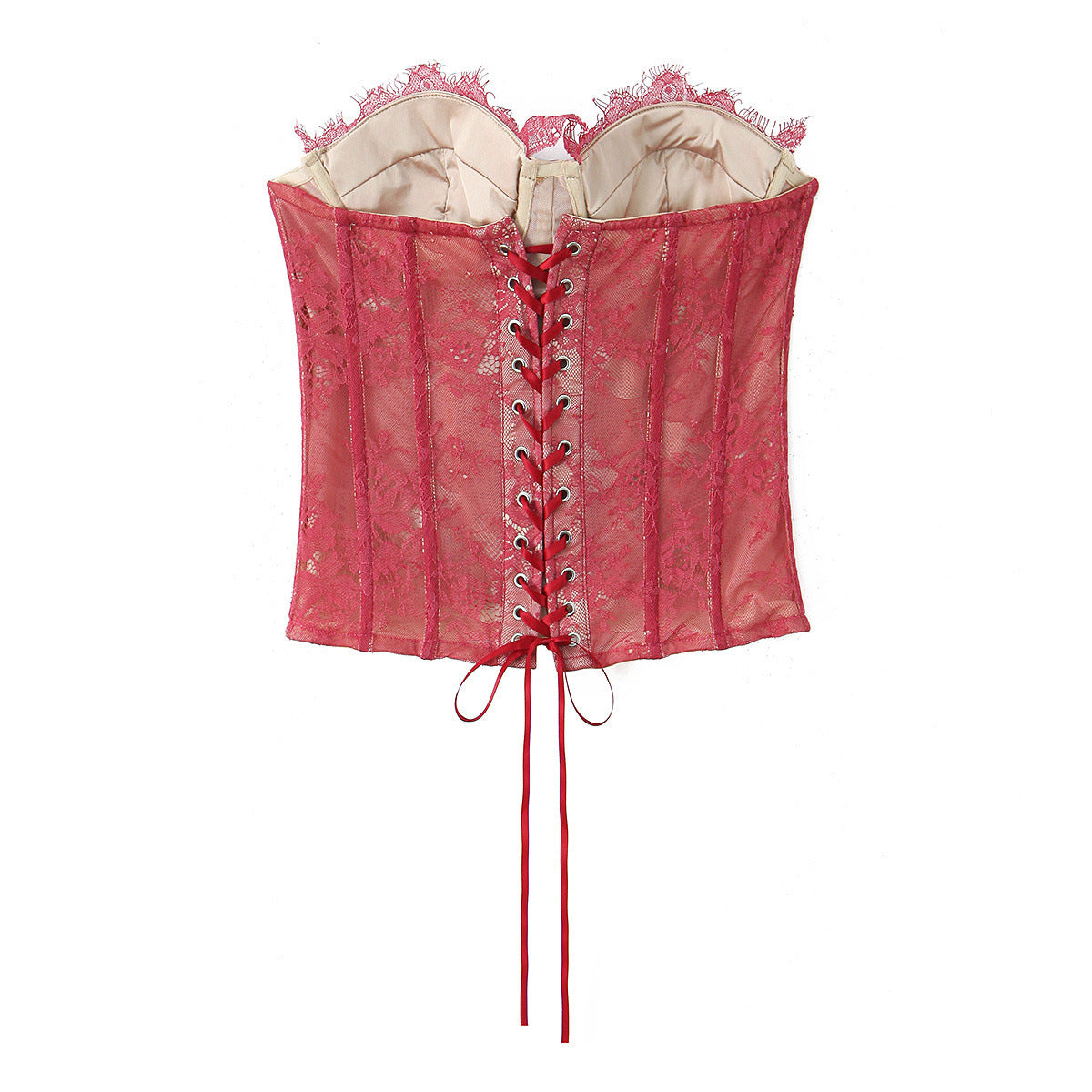 Top Corsé de Encaje Elegante para Mujer