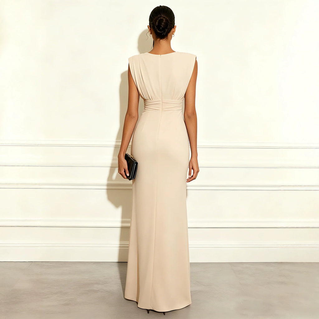 Vestido largo Elegante Fruncido
