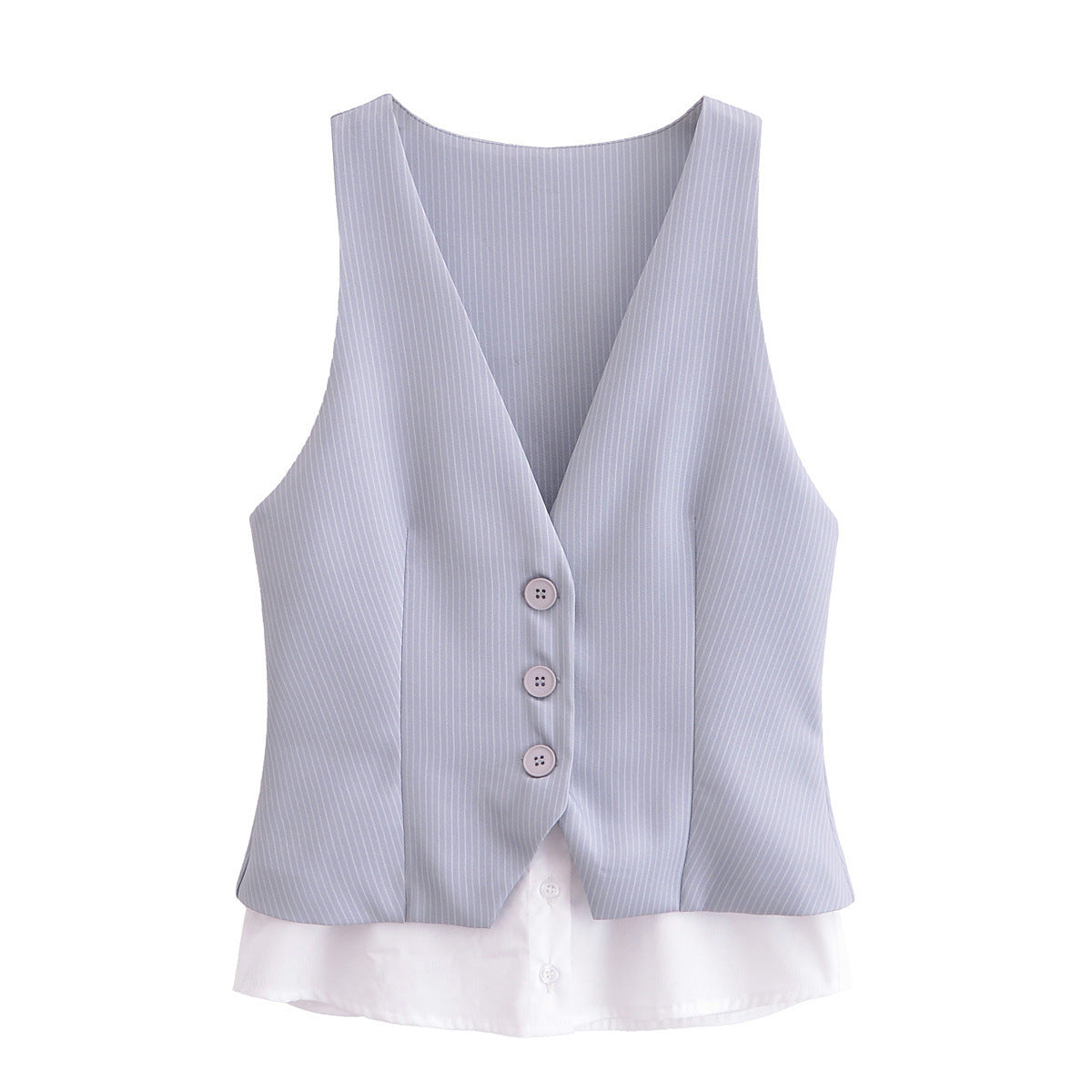 Top de rayas con escote formal