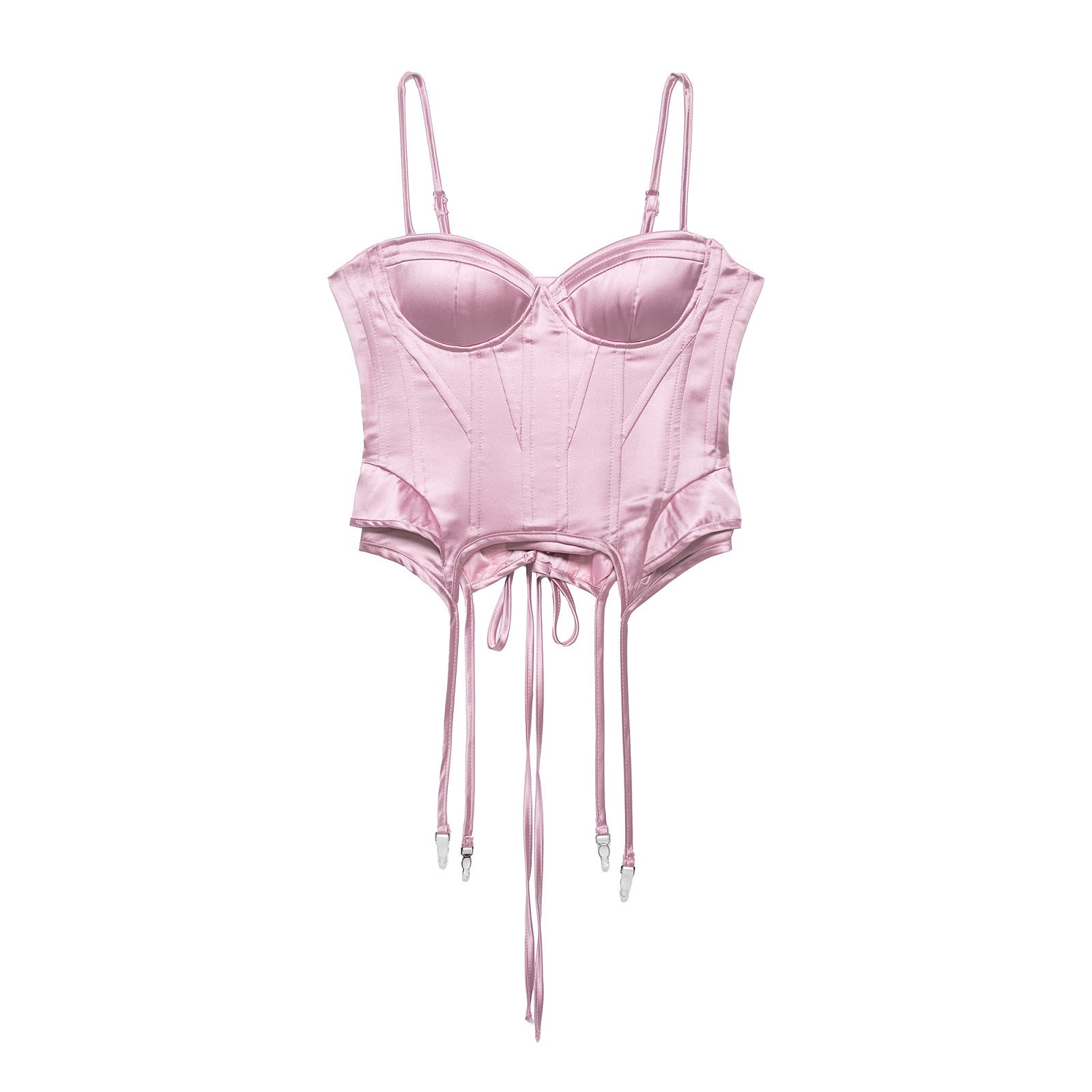 Top corsé Satinado con Tirantes