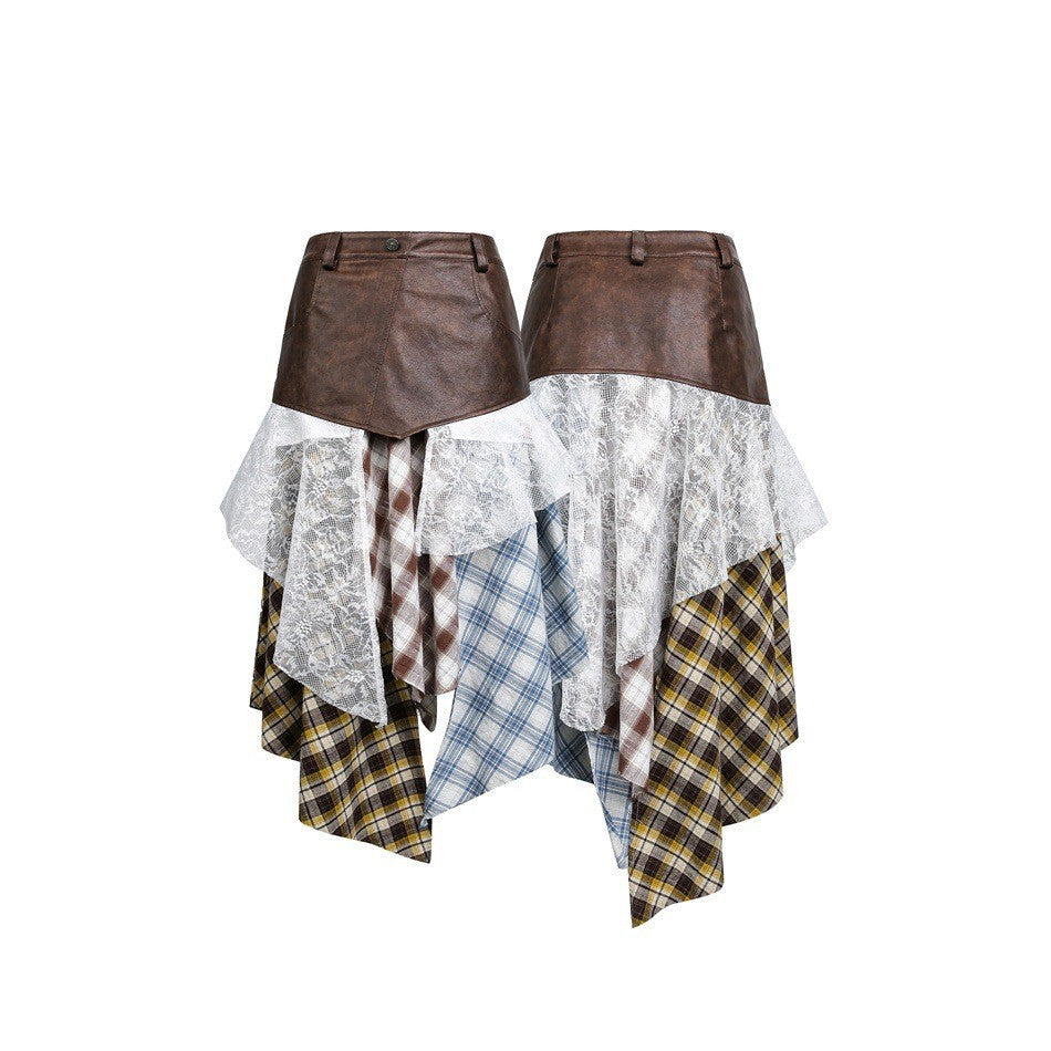 Lace Mini Skirt Women's Unique Design A-Line Skirt