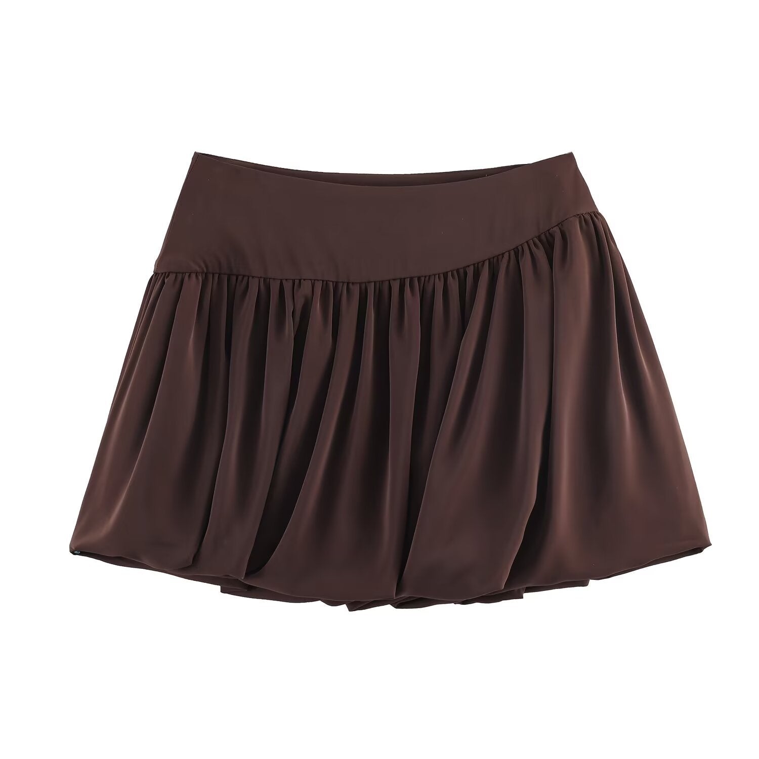 Spicy girl loose pleated fluffy mini skirt