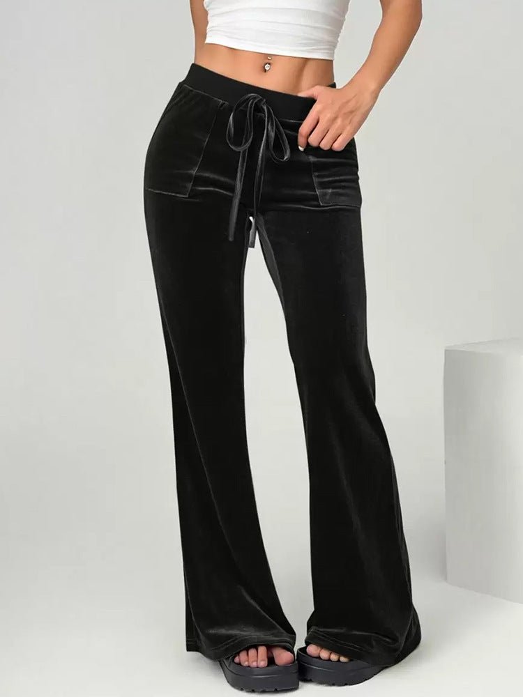Women's micro flared pants, long pants
