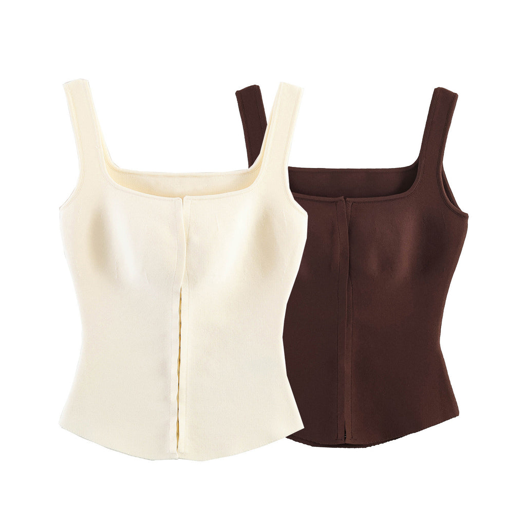 Top Básico de Tirantes Cuello Recto para Mujer
