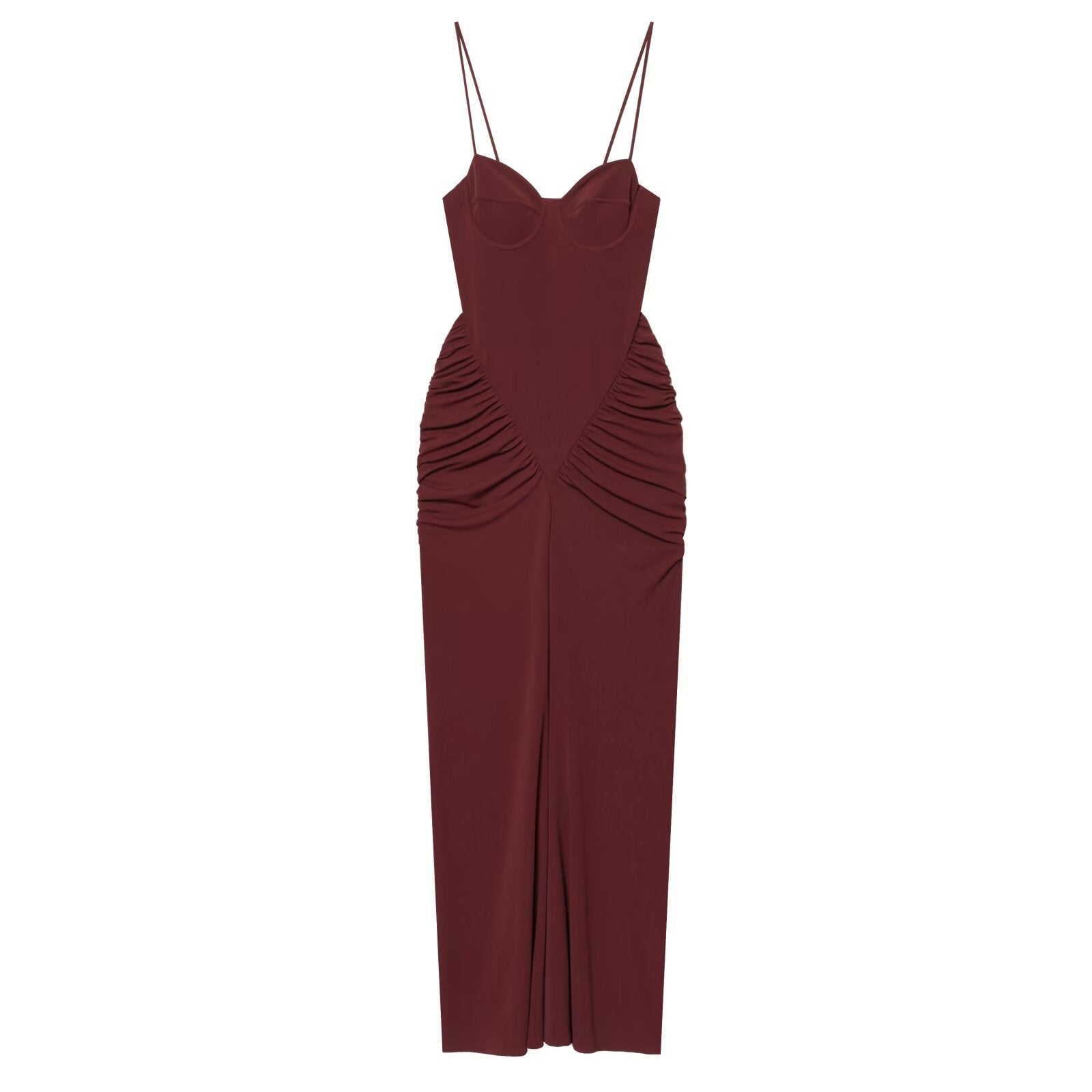 Versatile pleated tight corset dress