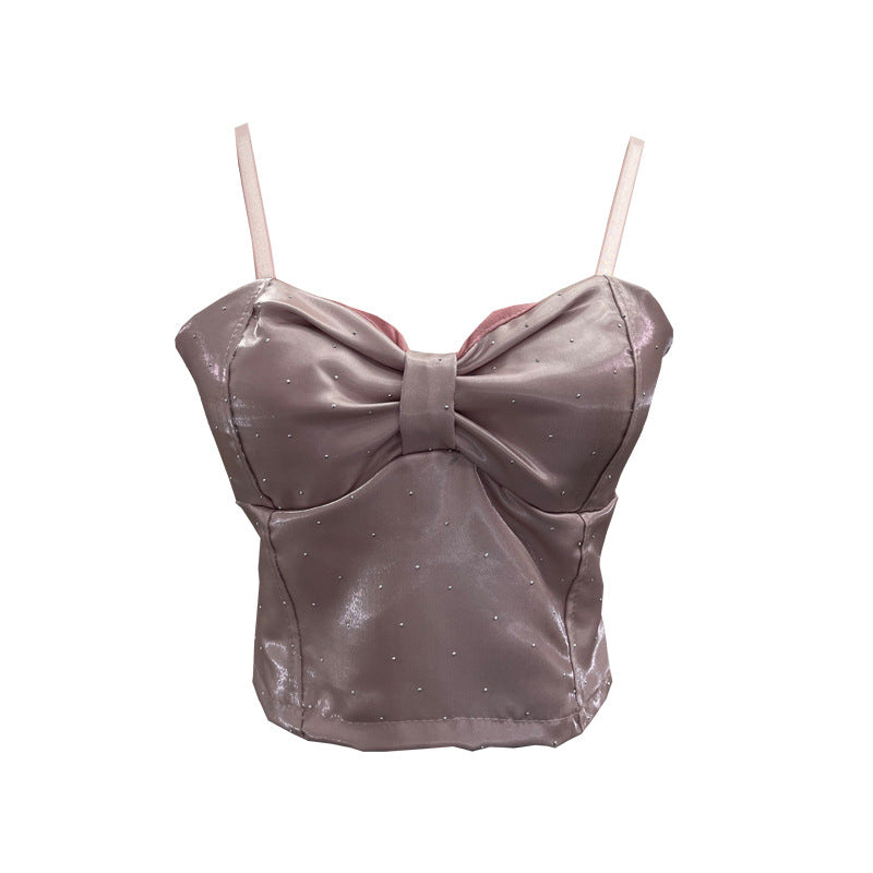 Topless strapless sleeveless top with a beautiful back