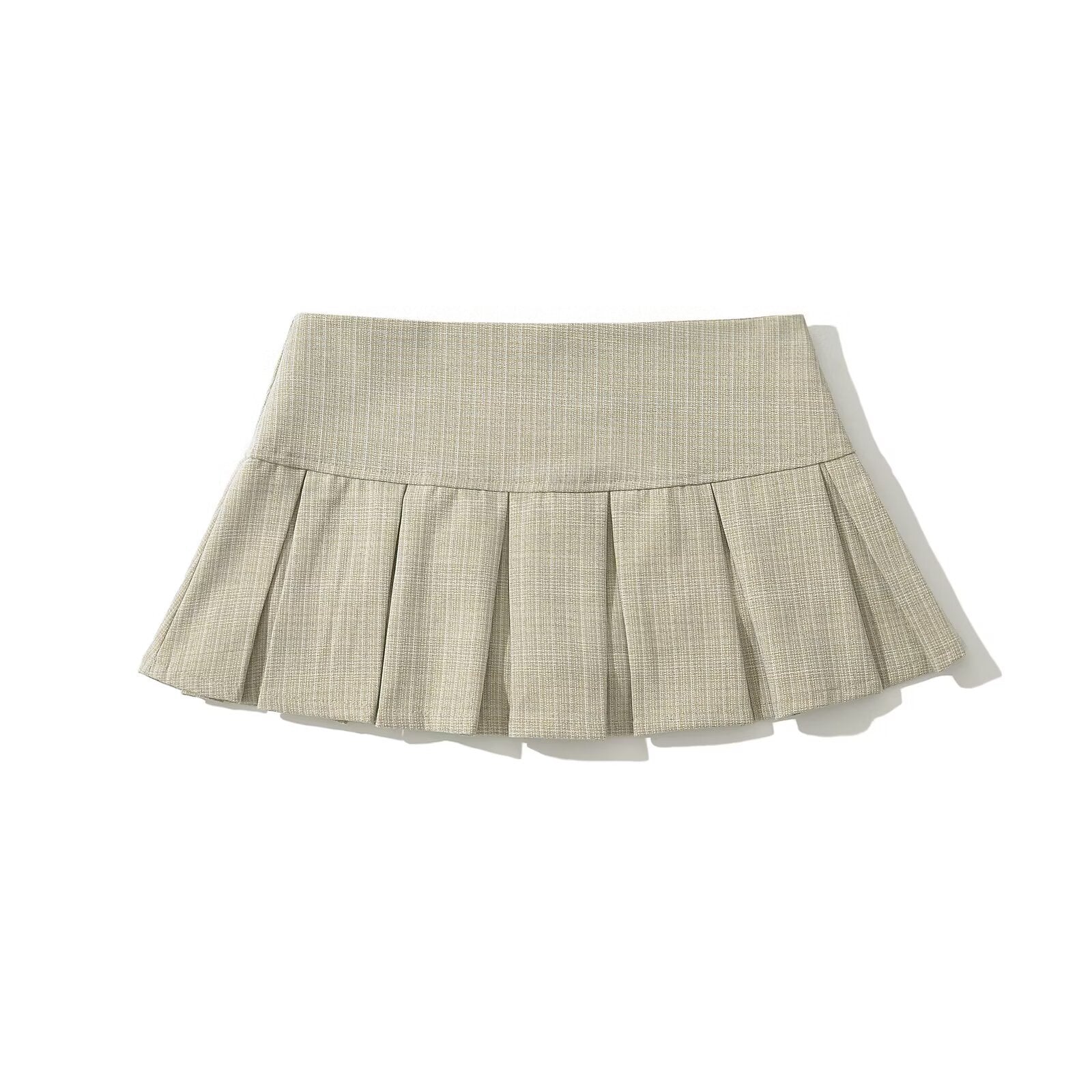Falda corta Plisada con botones para Mujer