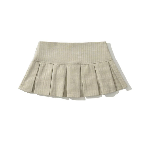 Falda corta Plisada con botones para Mujer